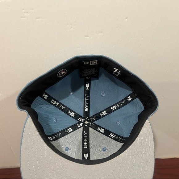 New Era, 59Fifty, Fitted Hat, New York Yankees, Blue & White - Picture 6 of 9